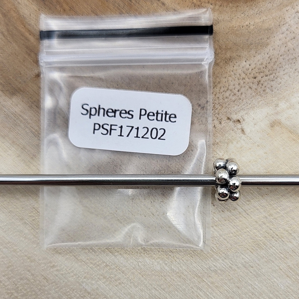 Elfbeads Spheres Petite Silver Bead Charm